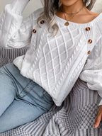 Reva | Camisola Feminina Algodão Torcido com Botões