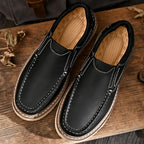 Mocassins de Couro Masculinos | Conforto Ortopédico, Antiderrapante | Iris