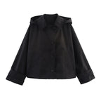 Casaco Tricotado | Comprido, Estilo Trench, Curto