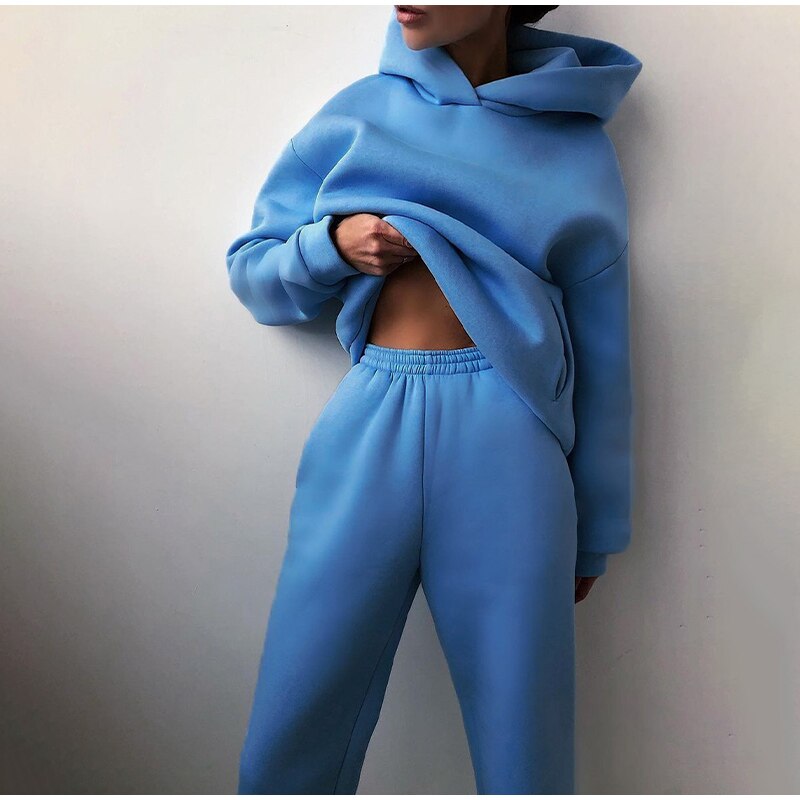 Marlowe | Conjunto de Jogging Feminino Oversize 2 Peças