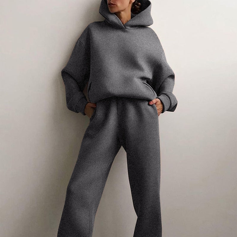 Marlowe | Conjunto de Jogging Feminino Oversize 2 Peças