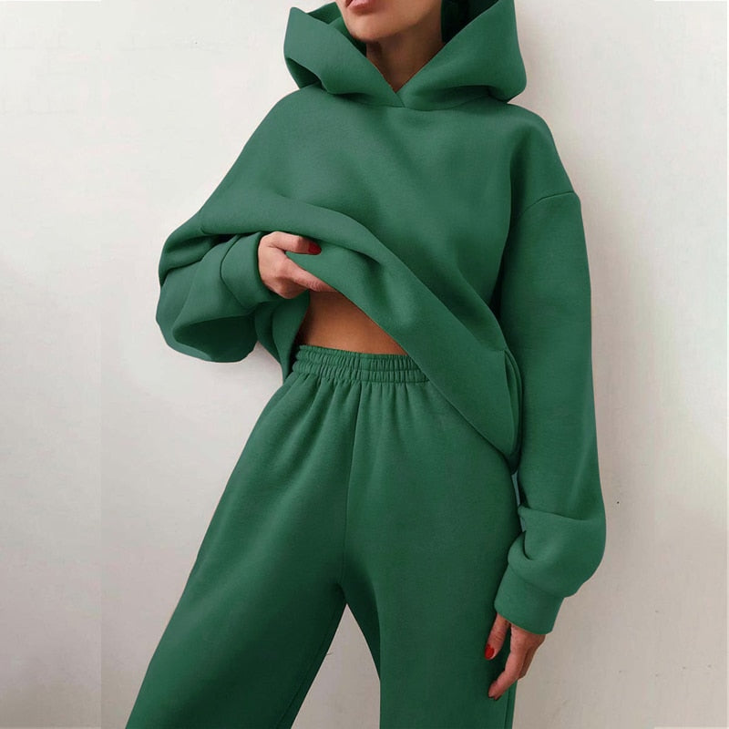Marlowe | Conjunto de Jogging Feminino Oversize 2 Peças