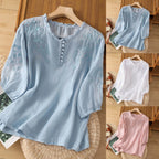 Sabine | Blusa Feminina Bordada Relaxed