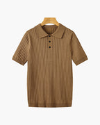 Homem Polo Tricot Algodão Canelado