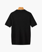 Homem Polo Tricot Algodão Canelado