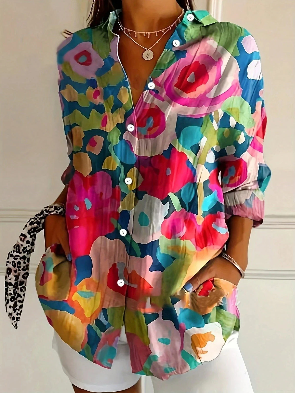 Odette | Blusa Feminina Estampada Colorida