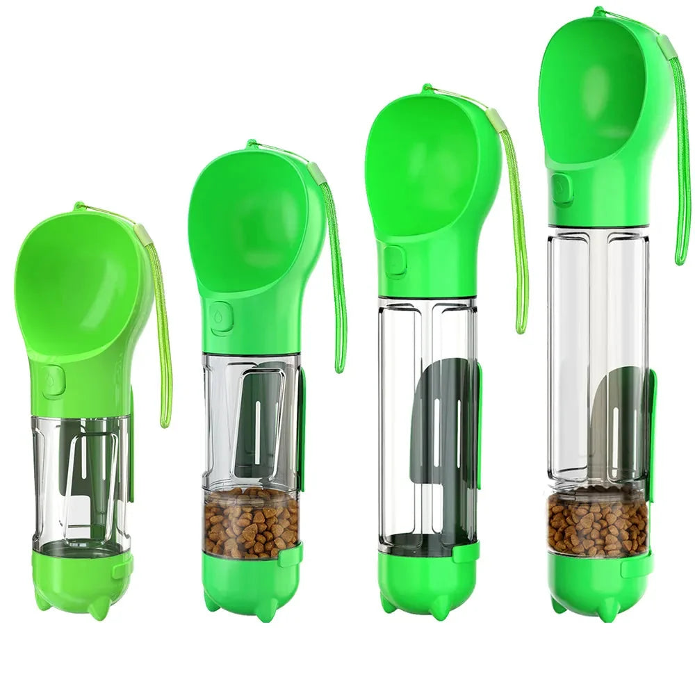 Sorrel | Garrafa de Água para Cães 3 em 1 | Dispensador de Sacos, Armazenamento | BPA-Free, Portátil