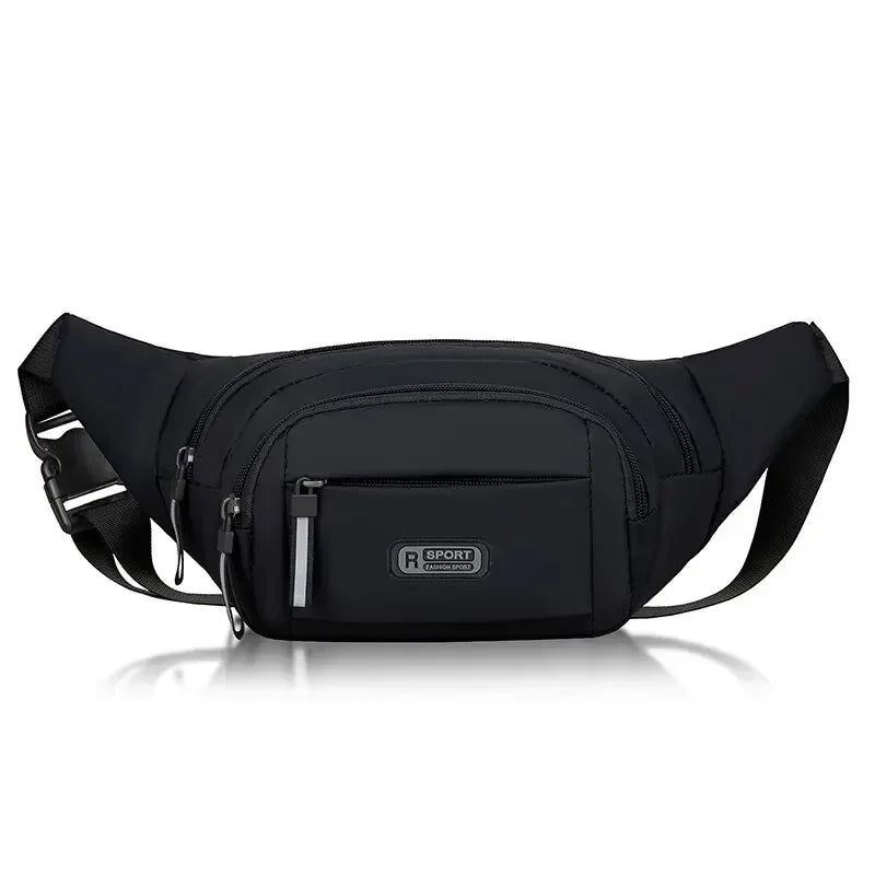 Bolsa de Cintura Masculina | Antifurto, Ultrafina | Tecido Canvas