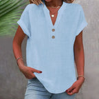 Ottoline | Mulher Camisa Linho Decote V