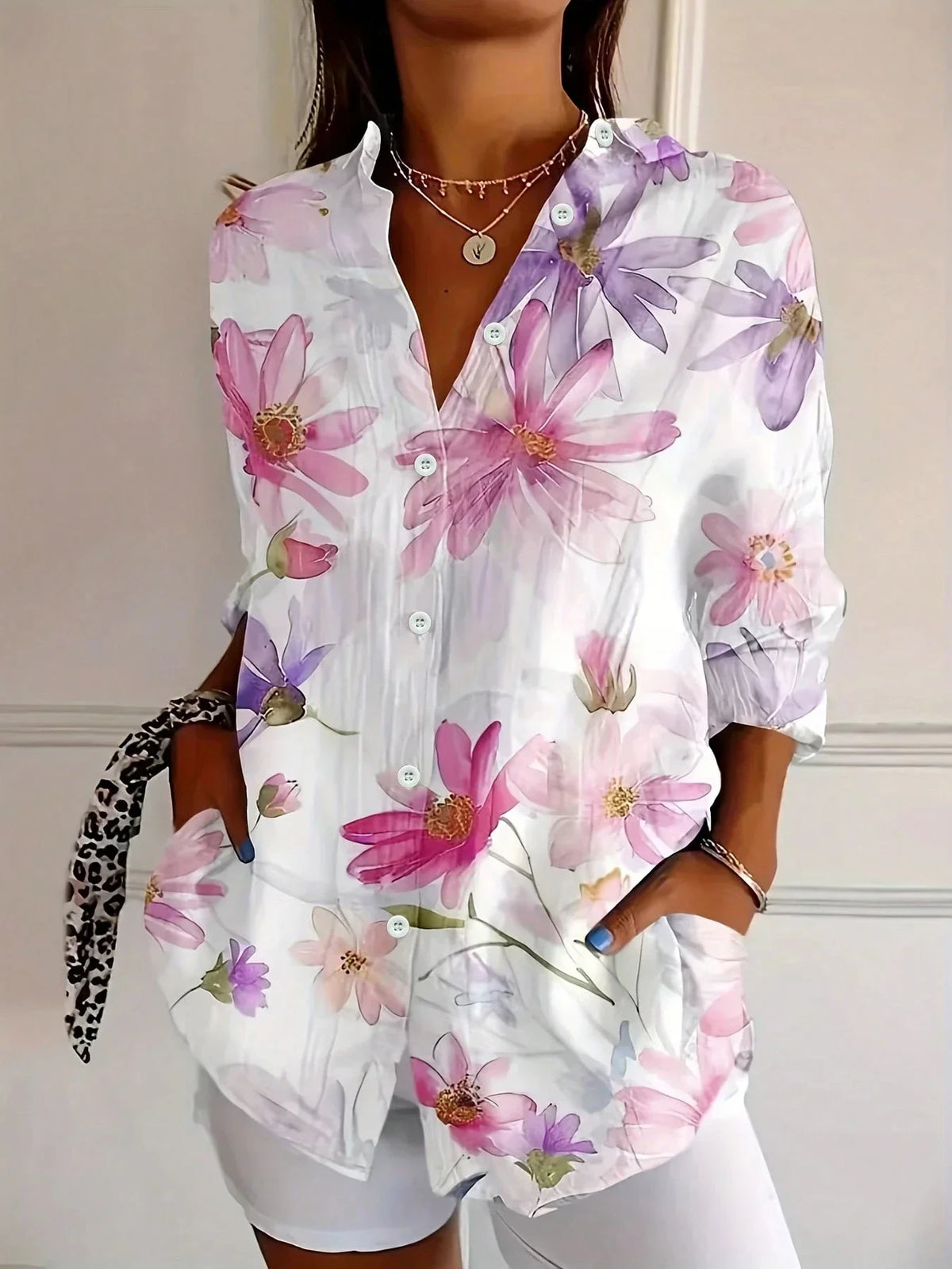 Odette | Blusa Feminina Estampada Colorida