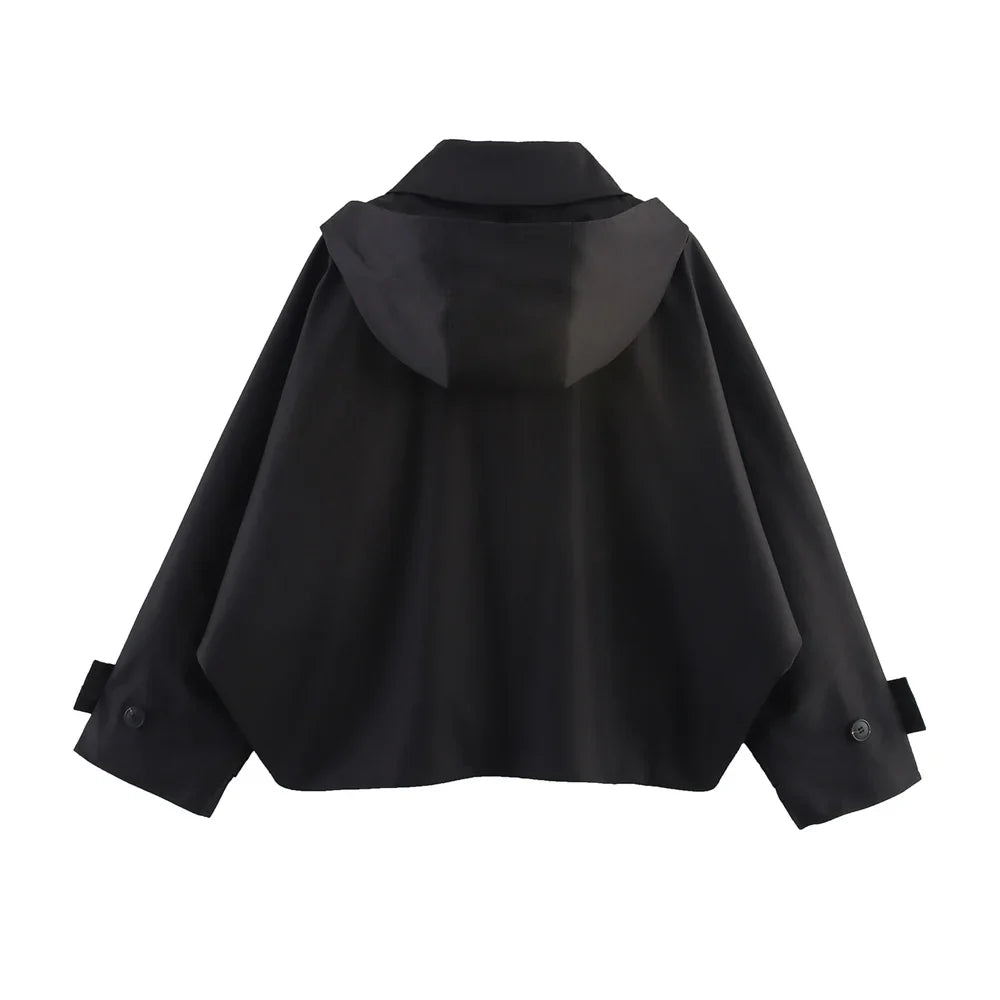 Casaco Tricotado | Comprido, Estilo Trench, Curto