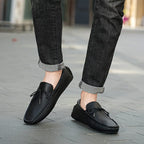 Thea | Mocassins Couro Leve Bico Redondo