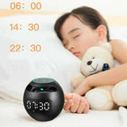 Giselle | Colunas Bluetooth com Relógio Digital | Despertador, Luz LED, para Quarto