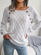 Reva | Camisola Feminina Algodão Torcido com Botões