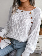 Reva | Camisola Feminina Algodão Torcido com Botões