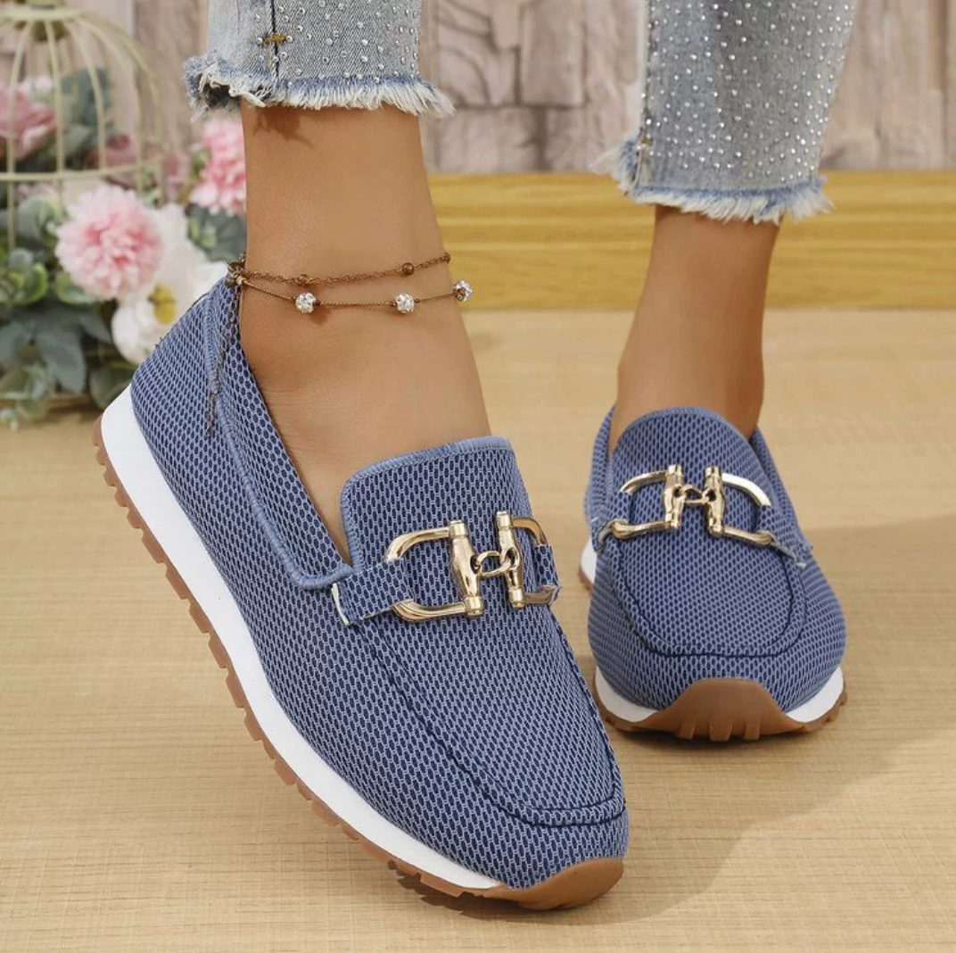 Gigi | Tênis Loafer Ortopédico Feminino Mesh Leve