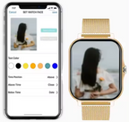 Smartwatch Feminino Monitor de Saúde Slim