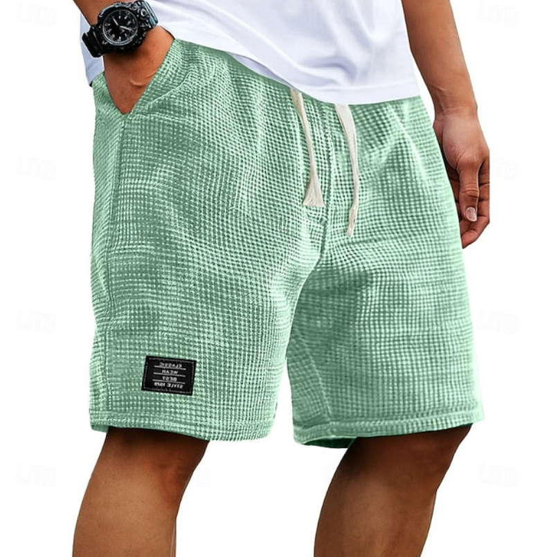 Hazel | Homem Calções Waffle Relaxed Fit
