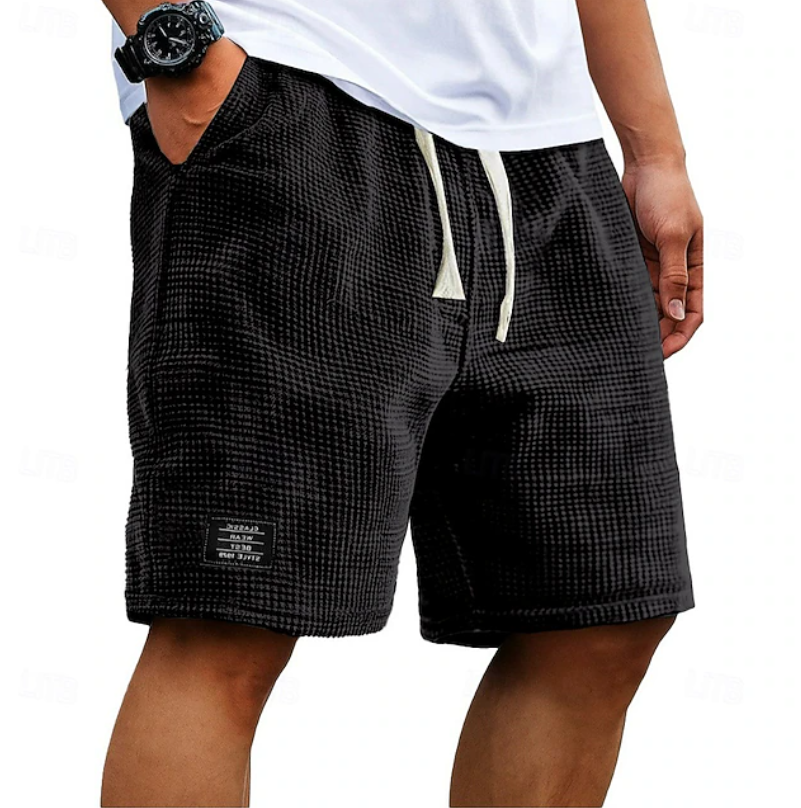 Hazel | Homem Calções Waffle Relaxed Fit
