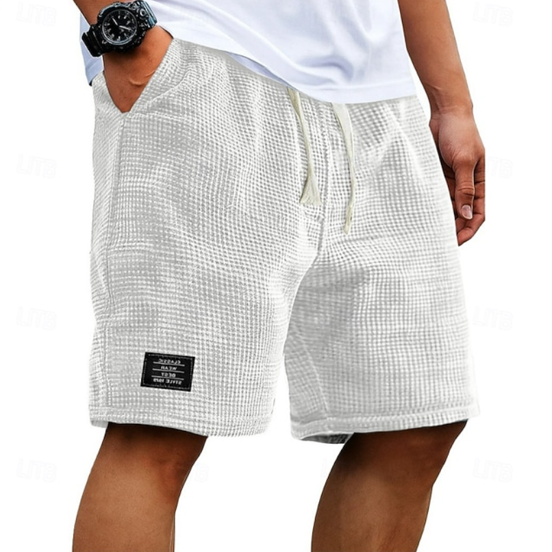 Hazel | Homem Calções Waffle Relaxed Fit