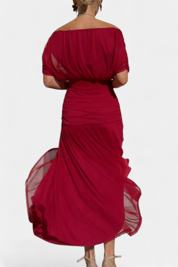 Selene | Vestido Floral Feminino Decote V Saia Longa