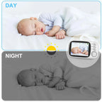 Rosalind | Babyfone com Vídeo 3,5" | Visão Noturna, Áudio Bidirecional | Monitor de Bebé