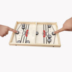 Soraya | Jogo 2 em 1 Futebol de Mesa & Shuffleboard | Madeira, Multifuncional | Para Todas as Idades