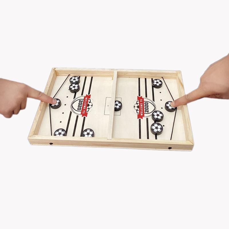 Soraya | Jogo 2 em 1 Futebol de Mesa & Shuffleboard | Madeira, Multifuncional | Para Todas as Idades