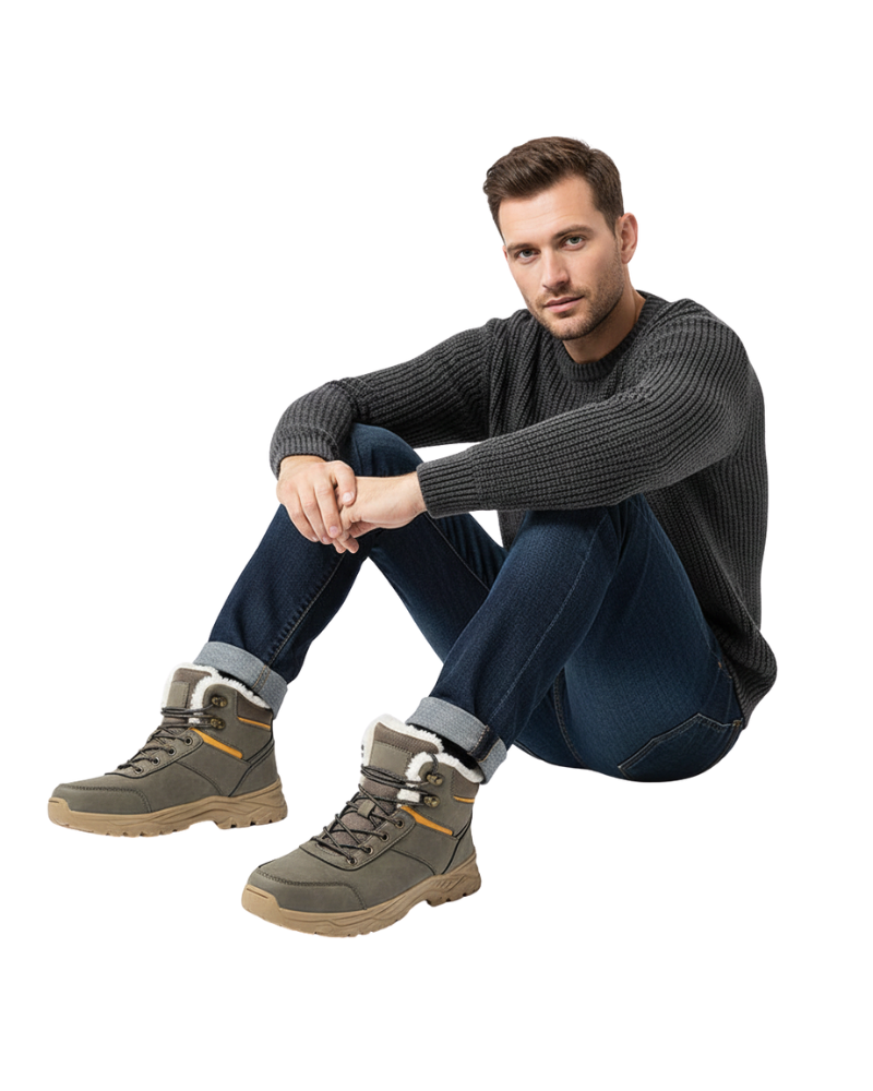 Hazel | Homem Botas de Inverno Forro Antiderrapante