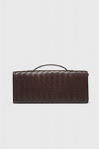 Tindra | Bolsa Clutch Baguette Feminina Nó Dourado