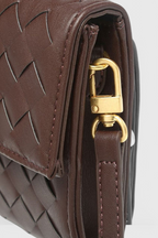 Tindra | Bolsa Clutch Baguette Feminina Nó Dourado
