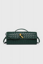 Tindra | Bolsa Clutch Baguette Feminina Nó Dourado