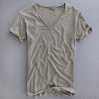 Iris | Homem Camiseta Algodão Decote V Slim Fit