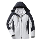 Dione | Casaco Feminino Impermeável com Capuz Color Block