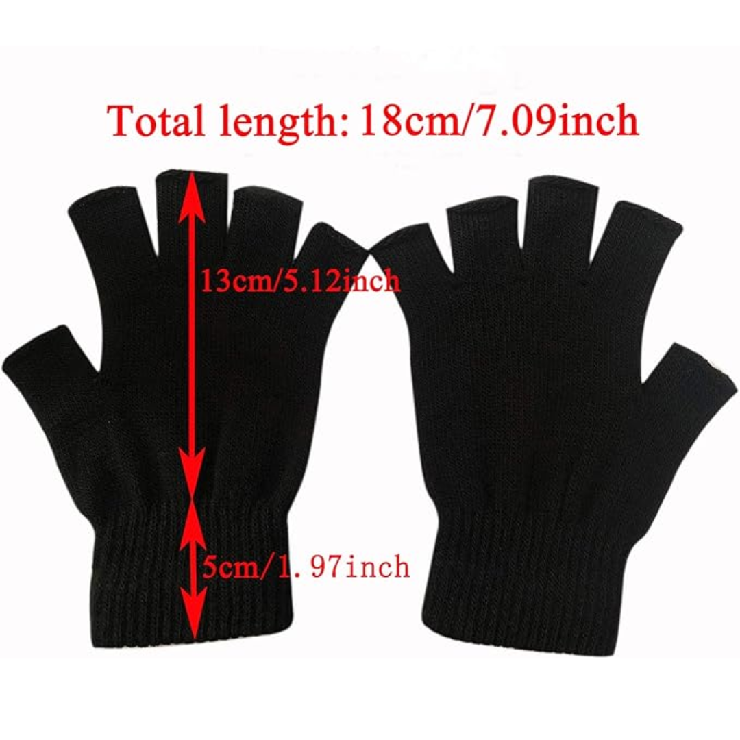 Florine | Luvas de Tricô sem Dedos Pack 2 Touchscreen Inverno