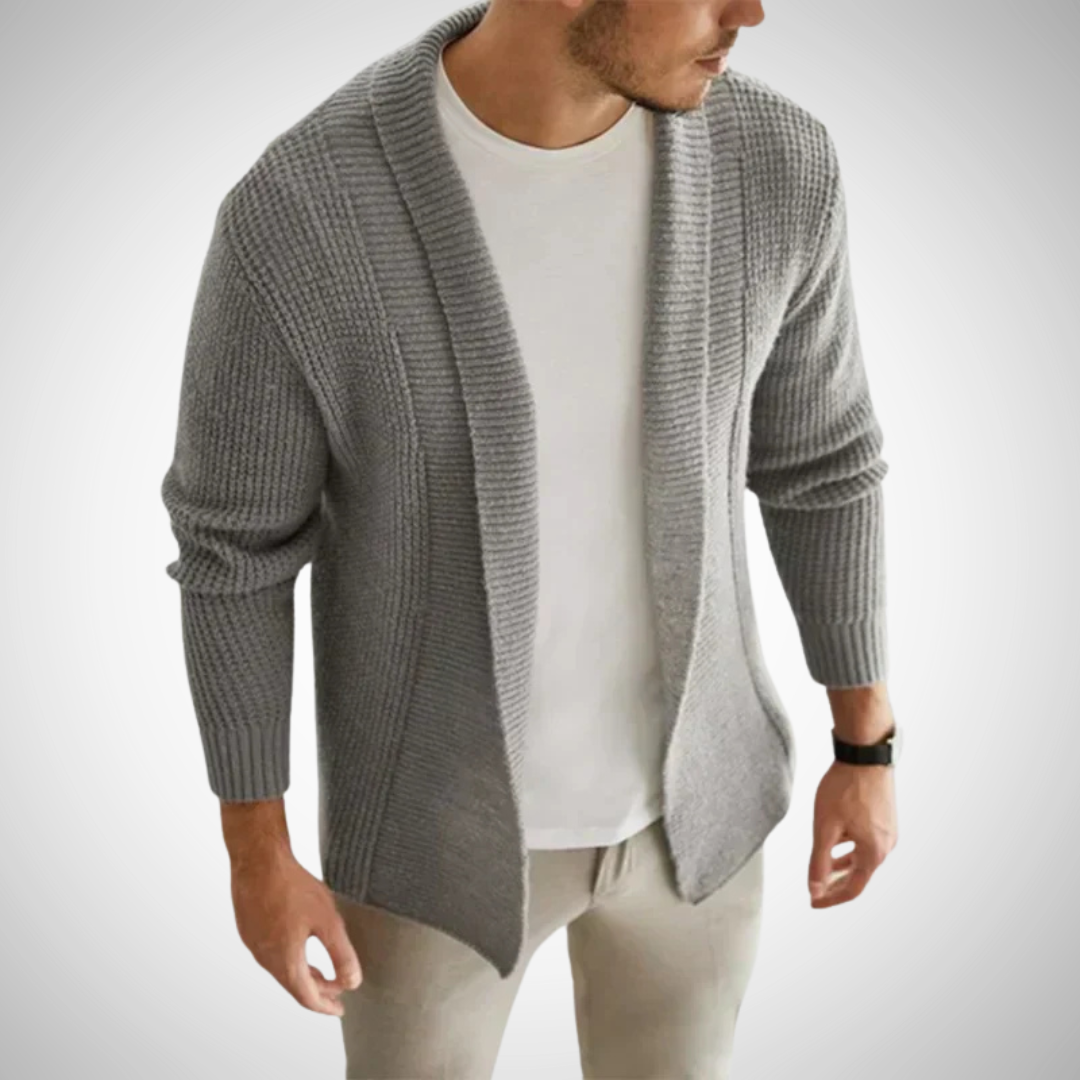 Elsa | Homem Cardigan Tricot Malha