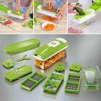 Cortador de Legumes 12 em 1 | Multifuncional, Inox | Nina