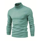 Calla | Homem Camisola Canelada Gola Alta Quente
