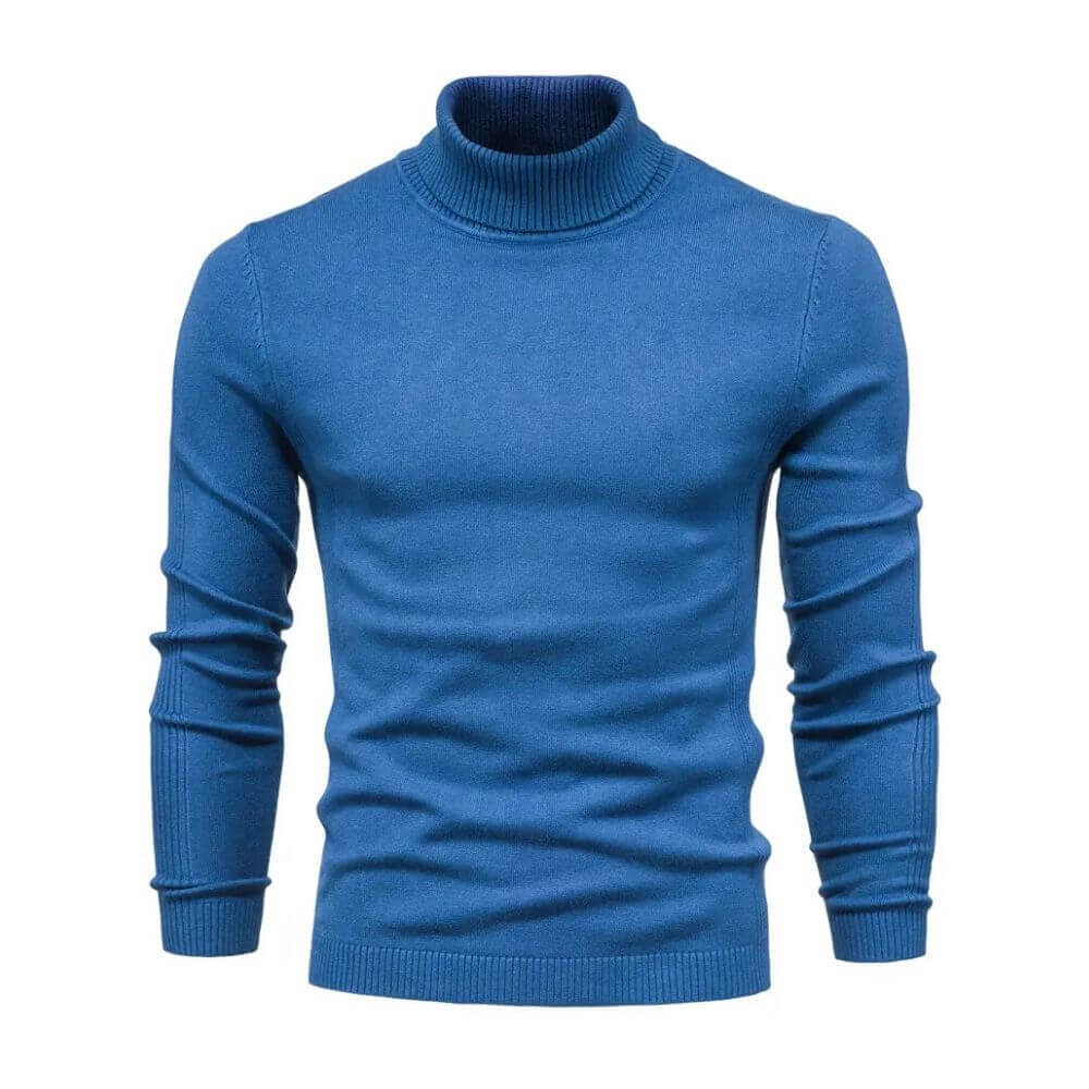 Calla | Homem Camisola Canelada Gola Alta Quente