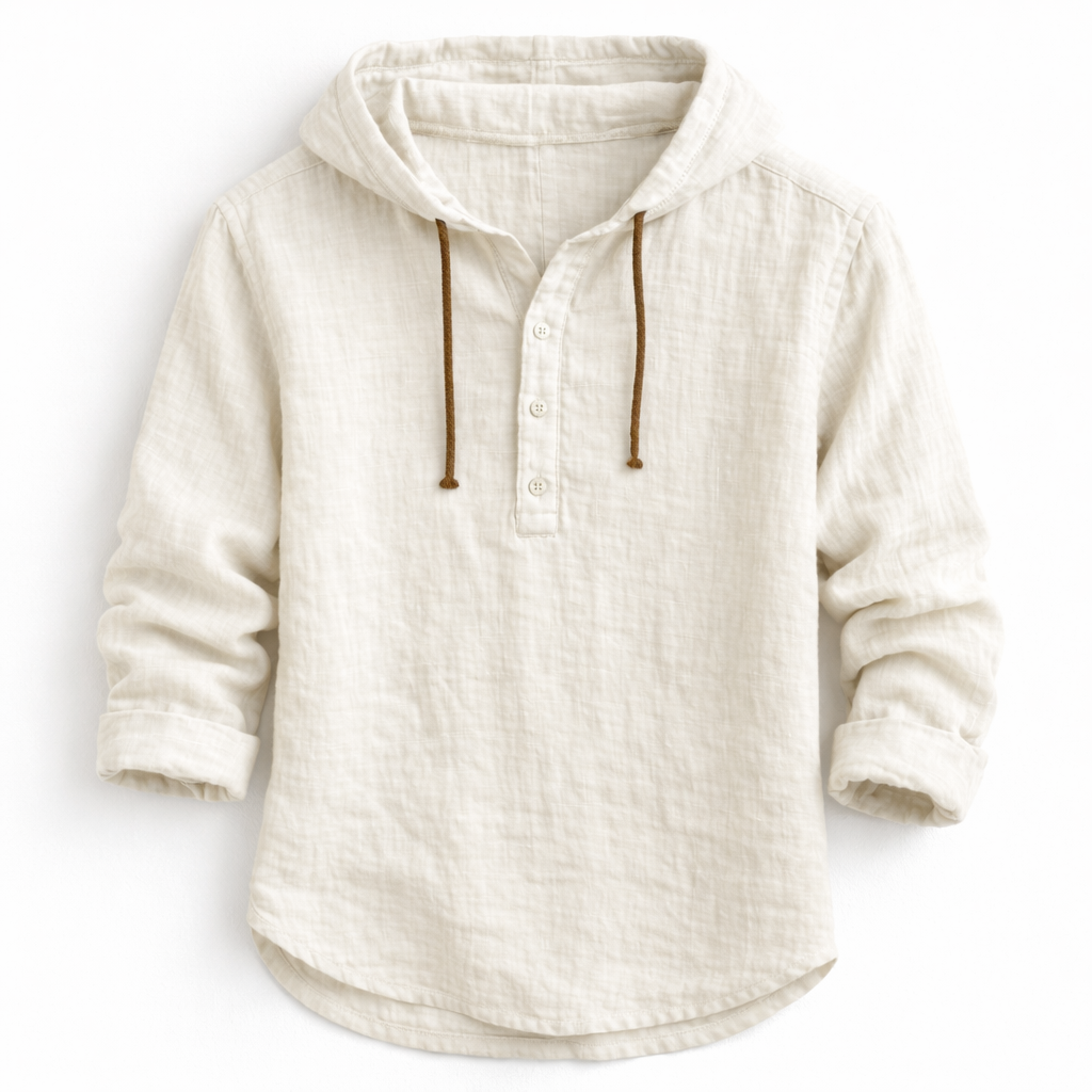 Aria | Camisa Linho com Capuz Relaxed Fit