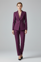 Conjunto Feminino Blazer e Calça Reta Botão