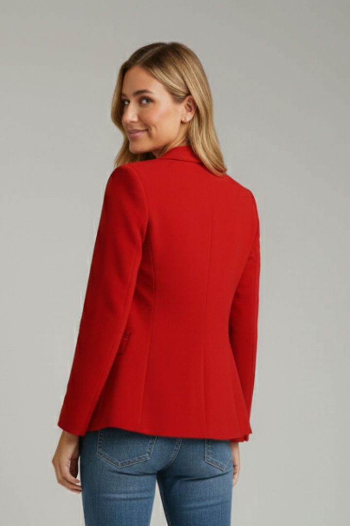 Ondine | Mulher Blazer Lapela Entalhada Botão Único