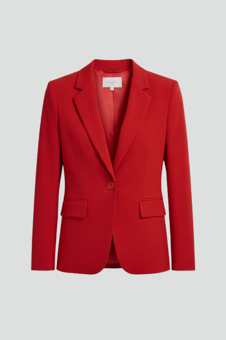 Ondine | Mulher Blazer Lapela Entalhada Botão Único