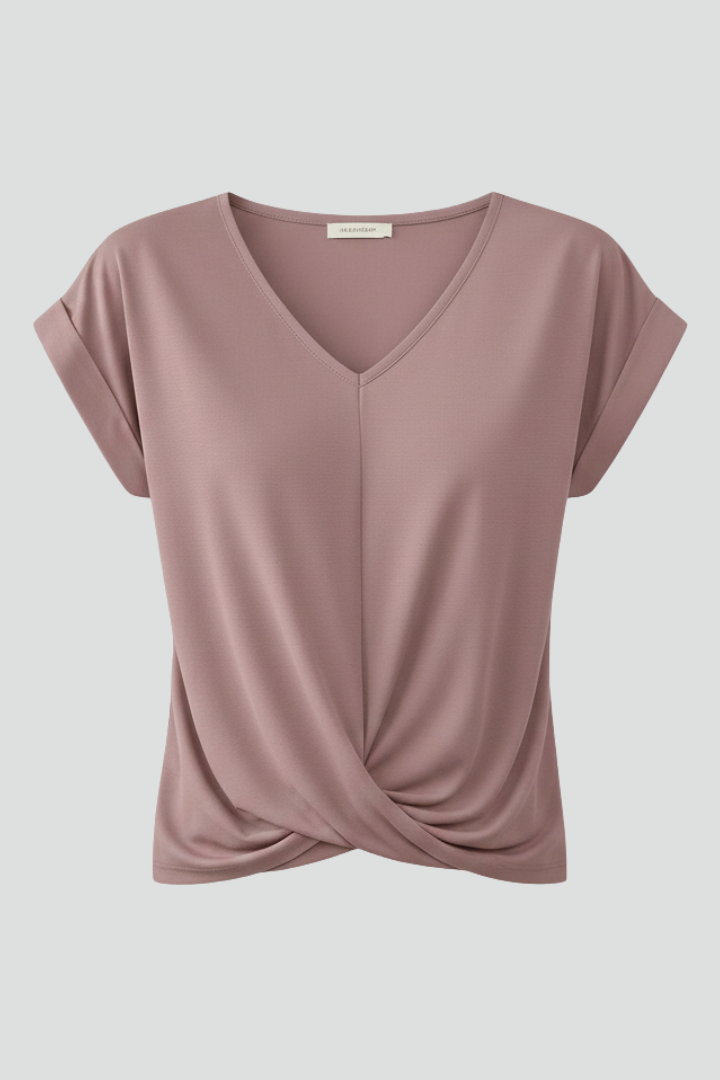 Quinn | Blusa Feminina Decote V Manga Curta