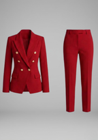 Dione | Conjunto Feminino Blazer Duplo Abotoamento com Calças
