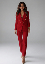 Dione | Conjunto Feminino Blazer Duplo Abotoamento com Calças