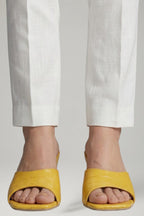 Rhea | Sapatos Anabela de Couro Femininos com Palmilha Acolchoada