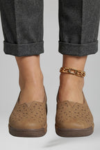 Calla | Mocassins Femininos Couro Slip On Palmilha Ortopédica
