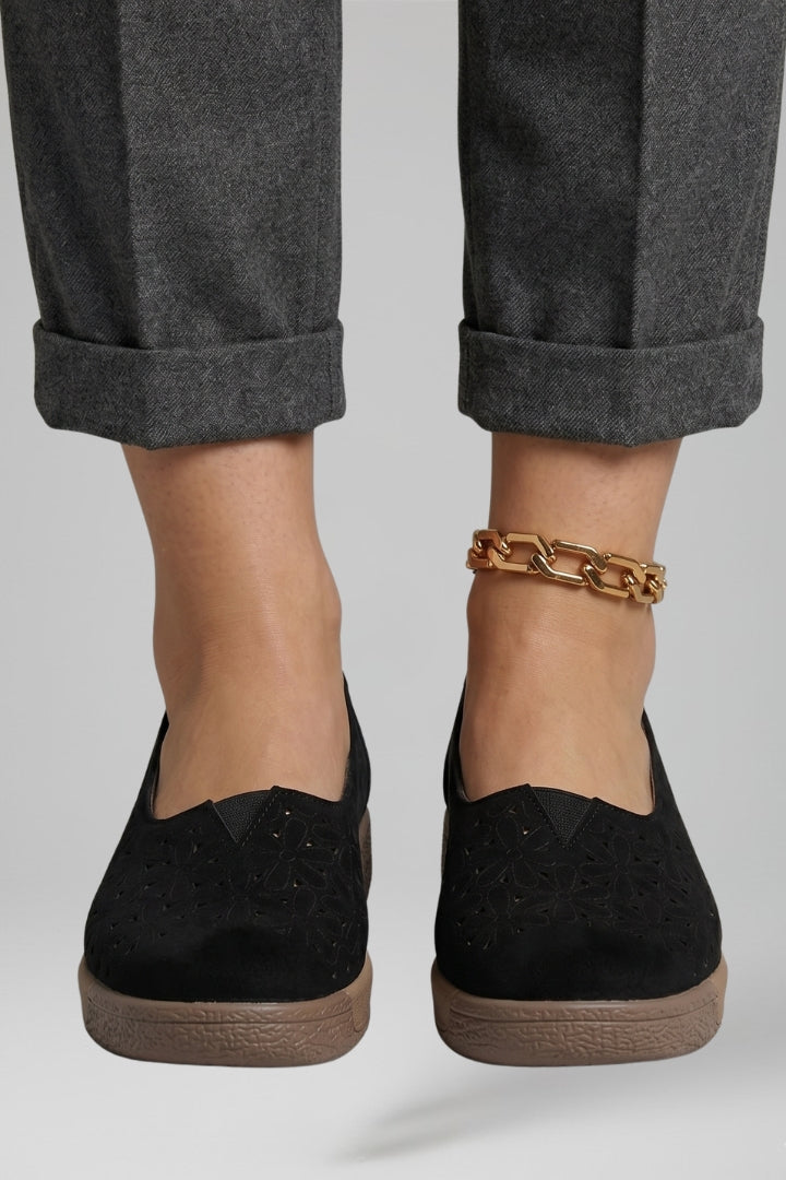 Calla | Mocassins Femininos Couro Slip On Palmilha Ortopédica