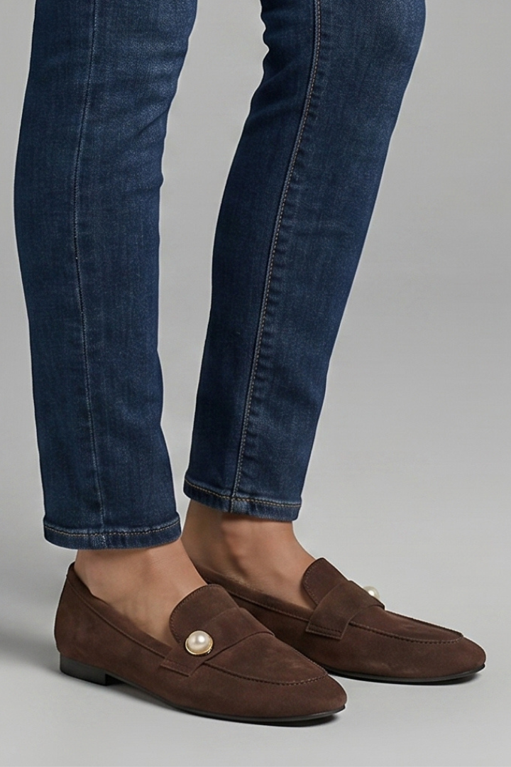 Ottavia | Mocassins Femininos Bico Quadrado Slip-On